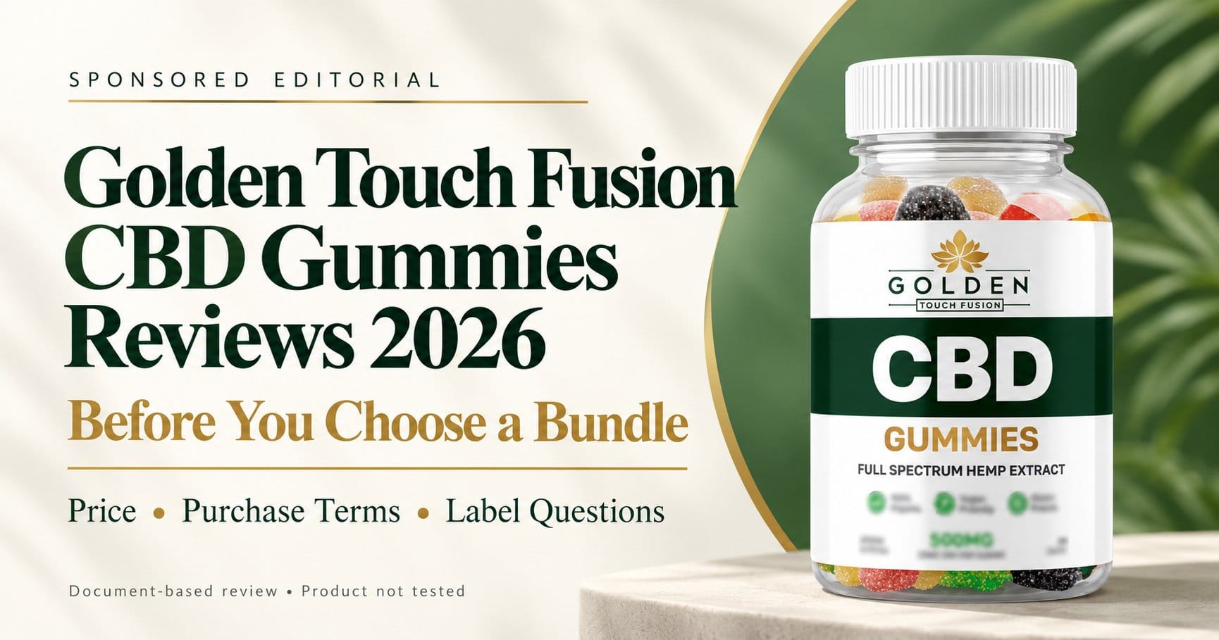 Golden Touch Fusion CBD Gummies